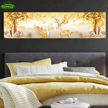 Nordic White Swan Lake Deer Natural Landscape Posters Prints on Canvas Art Scandinavian Wall Picture for Living Bed Room Decor 2024 - buy cheap