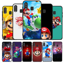 supermario black soft phone Case For Samsung A10 20 30 40 50 30S 50S 60 70 M10 M30S M40 A01 21 31 51 71 A20E A10E A21S Cover 2024 - buy cheap