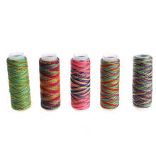 5 uds hilos de máquina de coser Overlocking String Polyester hilos de coser coloridos para cualquier propósito ropa tejido de costura manualidades 2024 - compra barato
