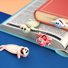 Marcadores de página 3d criativos estéreo marítimo animal divertido decoração faça você mesmo página de livro presente de papelaria estudante escola 2024 - compre barato