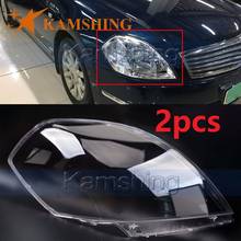 CAPQX 2PCSFor Nissan Teana 2004 2005 Front Head Light Headlamp Trim Cover Waterproof Bright Lampshade Lampcover Lamp Shade Shell 2024 - buy cheap