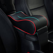 New leather memory foam car armrest pad car styling for Volkswagen vw POLO Tiguan Passat CC Golf GTI R20 R36 EOS Scirocco Jetta 2024 - buy cheap
