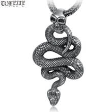 Handcrafted 100% 925 Silver Snake Man Pendant Vintage Sterling Silver Surpent Pendant Skull Pendant Punk Jewelry 2024 - buy cheap