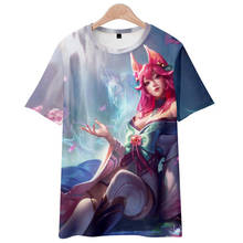 LOL Ahri Spirit Blossom Ahri Cosplay Costume League Of Legends Ahri 3d Print Cool T Shirts Men Tshirts Costumes For Women CS403 2024 - buy cheap