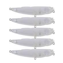 Cebos Nude en blanco, cebo de manivela, lápiz, pececillos, cuerpos de señuelos sin pintar, accesorios de cebo de pesca, 8,5 cm, 7g, 10 Uds. 2024 - compra barato