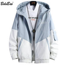 Мужская повседневная куртка BOLUBAO, куртка с принтом в стиле хип-хоп, верхняя одежда для осени 2024 - купить недорого
