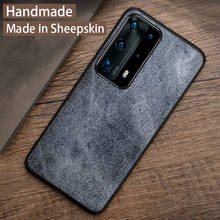 Funda de teléfono de cuero genuino para Huawei Mate 30 20 20X 10 9 P20 P30 P40 Lite P Smatr Pro P10 Plus, funda de piel de oveja Natural de lujo 2024 - compra barato