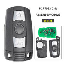 3 buttons Car key For BMW E87 E60 E70 E90 E92 E71 E61 For BMW 1 3 5 7 Series X5 X6 Z4 Remote key 868Mhz KR55WK49127 KR55WK49123 2024 - buy cheap