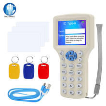 10 Frequency NFC Smart RFID Card Reader Writer 125KHz Copier Duplicator 13.56MHz USB Fob Programmer Copy Encrypted Key Card UID 2024 - buy cheap