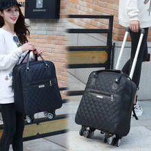 KLQDZMS 20"24inch Fashion Oxford Rolling Luggage Spinner Women Travel Suitcase Trolley Bag On Wheels 2024 - buy cheap