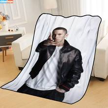 Personalized Blankets Custom Eminem Blankets for Beds Soft TR DIY Your Picture Dropshipping Throw Travel Blanket 2024 - buy cheap