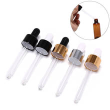 1PC 30ml Amber Glass Dropper Bottle Refillable Tea Tree Oil Essential Aromatherapy Perfume Container Liquid Pipette Bottle 2024 - buy cheap