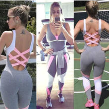 Women Sport Jumpsuit Woman Sportswear Sport Suit Gym Fitness kits Yoga Sets Running Jogging Romper Female Sexy Backless XL 2024 - buy cheap