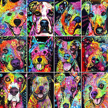 Bordado de diamantes 5d Diy, pintura de perro, punto de cruz, encantador perro Labrador, patrones de mosaico de costura de animales 2024 - compra barato