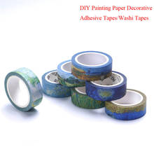 7 Styles Creative Art Painting Paper Washi Tape Decorative Adhesive Tape DIY Scrapbooking Stationery Sticker Label Masking Tape 2024 - buy cheap
