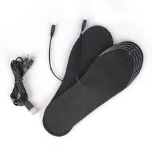 1PAIR USB Heated Insoles Rechargeable Electric Battery Warmer Shoes Heater Winter Keep Warm Electrically Thermal Insole 2024 - buy cheap