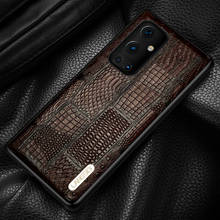 Funda ajustada de cuero de vaca genuino para teléfono Oneplus 9 Pro 9r 8 Pro 8t Nord 6t 6 7t Pro 5t, cubierta de empalme Retro Para One Plus 7 Pro 5 2024 - compra barato