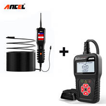 Ancel PB100 12V 24V Auto Car Circuit Tester Electrical Betterty Tester with Ancel AS100 OBD2 Code Reader Engine OBDII Scanner 2024 - buy cheap