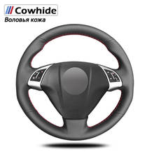 Hand-stitche Black Genuine Leather Car Steering Wheel Cover for Fiat bravo 2007-2015 doblo 2010-2015 opel combo 2012 2024 - buy cheap