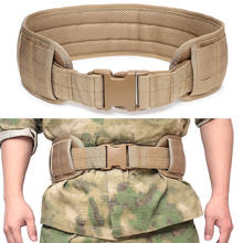 Cinturón táctico militar de nailon para Airsoft, cinturón acolchado de nailon Molle para combate de batalla, entrenamiento al aire libre, equipo de caza 2024 - compra barato