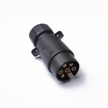 Round 7 Way Pin Trailer Boat Light Adapter Plug Connector Weather Proof 2024 - buy cheap