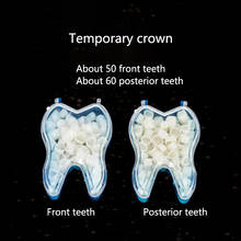 Caixa de higiene oral temporária para dentes anteriores/dentes molares, para materiais de laboratório, 1 caixa 2024 - compre barato