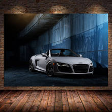 Pinturas en lienzo de coches convertibles, carteles e impresiones de Supercars, Audis R8 V10, arte de pared para sala de estar, decoración del hogar, Cuadros sin marco 2024 - compra barato