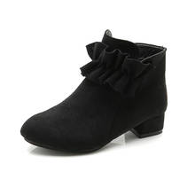 Botas de piel sintética para niñas, zapatos de moda para otoño e invierno, 4, 5, 6, 7, 8, 9, 10, 11, 12, 2020 2024 - compra barato