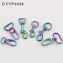 10-30-100 pieces new Rainbow trigger snap hook metal swivel clasp lobster claws swivel hooks hardware hook clasp 2024 - buy cheap