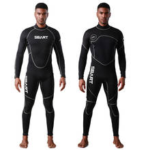 Wetsuit Men 3mm Neoprene Full Body UV Protection One Piece Long Sleeves Scuba Diving Suits Back Zipper Swimsuit for Water Sport 2024 - buy cheap