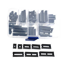 66Pcs/Lot 6 8 14 16 18 20 24 28 Pin DIP IC Sockets Adaptor Solder Type Socket Kit For Arduino PCB DIY Kits 2024 - buy cheap