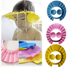 Gorro de baño con champú de seguridad para niños y niñas, gorro de baño suave y ajustable, protector de pelo para baño de bebé 2024 - compra barato