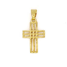 Collar cruzado de gran oferta, joyería para hombres y mujeres, colgante de cruz de Jesús de color dorado a la moda 2024 - compra barato