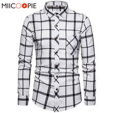 18 Color Plaid Shirt Men 5xl Fashion Black Striped Long Sleeve White Shirts Dress Men Business Breathable Turndown Collar Blouse 2024 - buy cheap