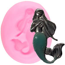 Mermaid Silicone Molds Baby Birthday Cupcake Topper Fondant Cake Decorating Tools Chocolate Gumpaste Candy Polymer Clay Moulds 2024 - buy cheap