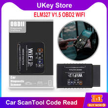 ELM327-herramienta de diagnóstico automático para coche, miniescáner OBD2 V1.5 WIFI para Android/IOS, compatible con todos los protocolos OBD2, CAN-BUS OBD2 2024 - compra barato