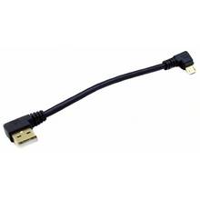 Cable USB 2,0 Micro macho A izquierda para tableta, Cable macho de datos de teléfono tipo A, con ángulo recto de 90 grados, L7N2 2024 - compra barato