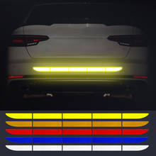 Nano Car Reflective Sticker Warning Strip Tape Traceless Protective Car Sticker Warn on Car Body Trunk Exterior Auto Accessories 2024 - buy cheap