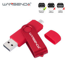 USB-флеш-накопитель WANSENDA 2 в 1, Micro USB, 256/128/64/32/16/8/4 ГБ 2024 - купить недорого