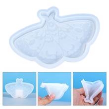 Butterfly Coaster Crystal Epoxy Resin Mold Tray Plate Cup Mat Pad Silicone Mould DIY Crafts Decorations Casting Tools 2024 - buy cheap
