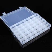 36 Grid Clear Adjustable Bead Rings Jewelry Organizer Box Make Up Storage Container Case Craft Organizer 2024 - buy cheap