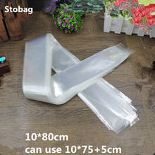 StoBag 100pcs 10*80cm Clear Opp Packing Bags Slender Bag Packaging Self Adhesive Bag Plastic Jewelry Gift Bag Long Bag OEM 2024 - buy cheap