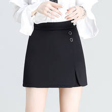 2022 Spring Summer New Elastic High Waist Casual Wide Leg Short Slim Solid Suit Skirts Shorts Plus Size 5XL for Women Y663 2024 - buy cheap