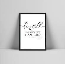 Be Still Psalm 46:10 Bible Verse Wall Art, Be still, and know that I am God Scripture Wall Art for your Christian Decor 2024 - buy cheap