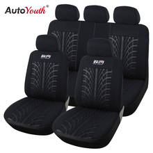 Autoyouth-capa de assento de carro em tecido de algodão, encaixa universal para a maioria dos veículos, protetor de assento de carro, acessórios 2024 - compre barato