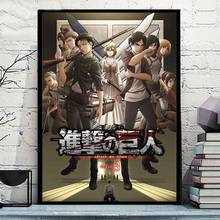 Attack on Titan Posters and Prints Classic Japanese Anime Canvas Painting Levi Jaeger Wall Art Pictures for Living Room Decor 2024 - buy cheap