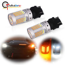 Error Free No Hyper Flash Dual Color Switchback White/Amber 3157 12V 3155 T25 LED Bulbs For Daytime Running/Turn Signal Lights 2024 - buy cheap