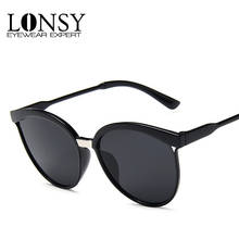 LONSY модные классические овальные круглые солнцезащитные очки для женщин и мужчин винтажные Роскошные брендовые солнцезащитные очки «кошачий глаз» UV400 Солнцезащитные очки 2024 - купить недорого