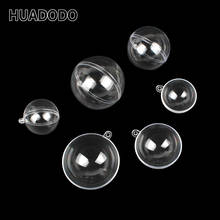 HUADODO 10sets 4/6cmClear Plastic Fillable Christmas Ornaments Ball for Christmas tree decoration Kids toys 2024 - buy cheap