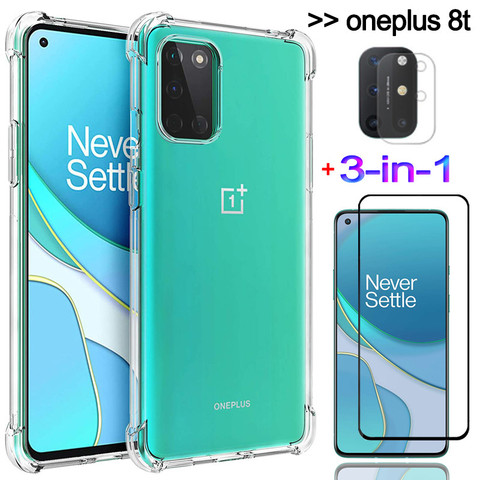 Buy Capa Case For One Plus 8t One Plus Nord Shockproof Silicone Phone Cases Oneplus Nord One Plus 8 T Glass Cover Oneplus 8t Case In The Online Store Syntoper Tel Store